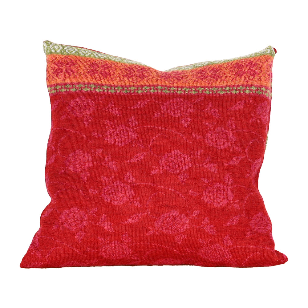 Kissenhülle Hedda mohnrot|himbeer