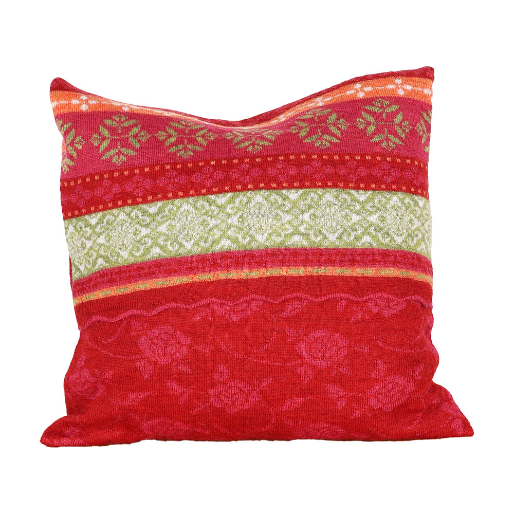 Kissenhülle Hedda mohnrot|himbeer