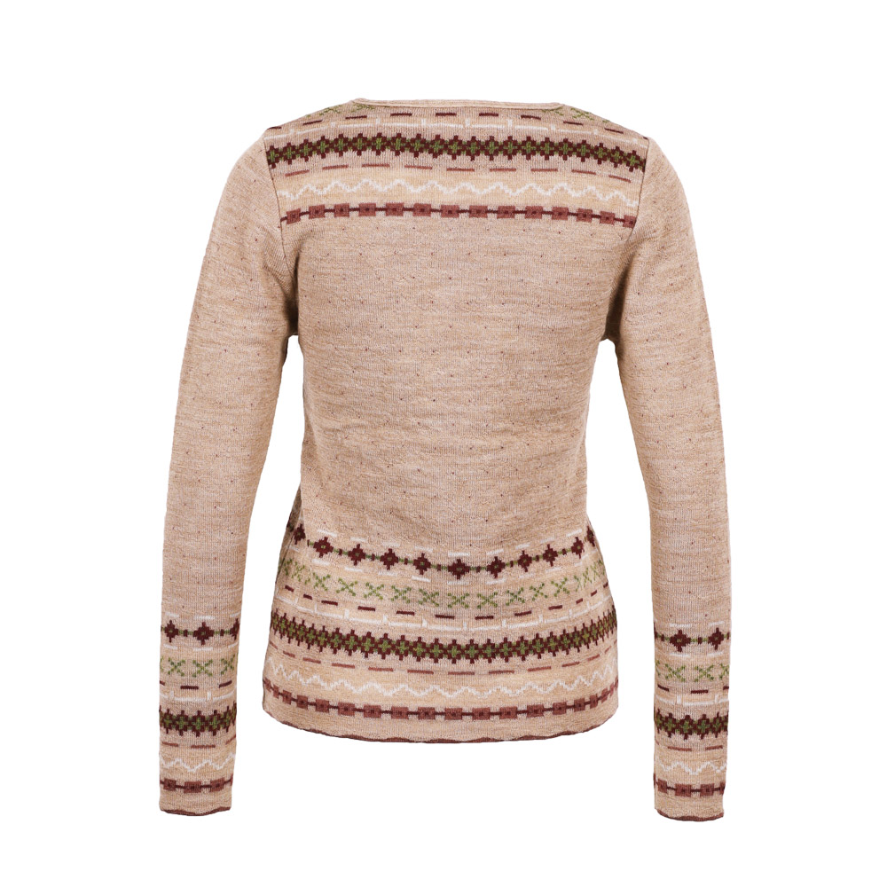 Strickjacke Liv camel|burgunder
