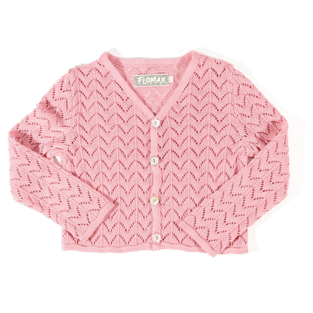 Ajour Kurzjacke Kinder | altrosa