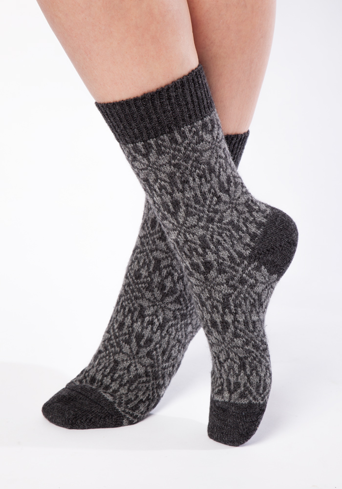 Norweger Socken anthrazit/grau