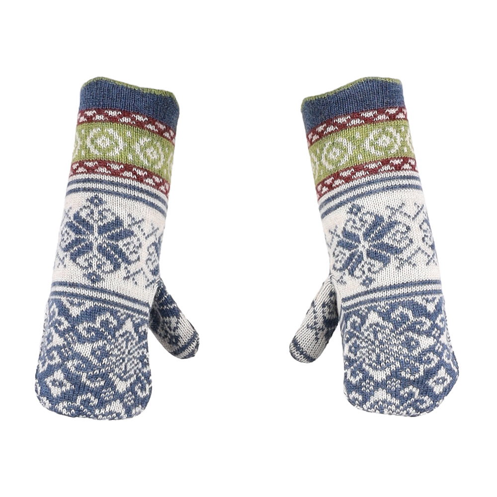 Handschuhe Rikka jeans|natur