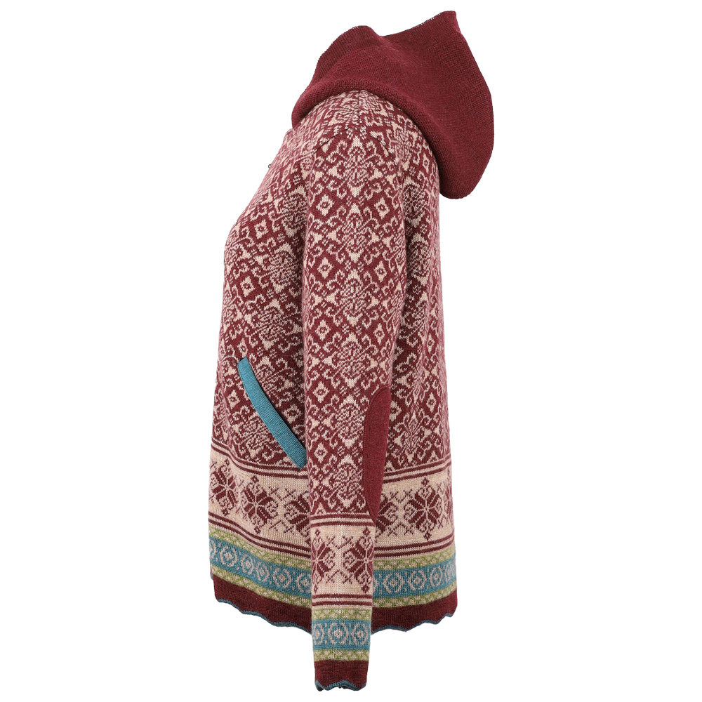 OS Kap. Jacke Rikka burgunder|camel