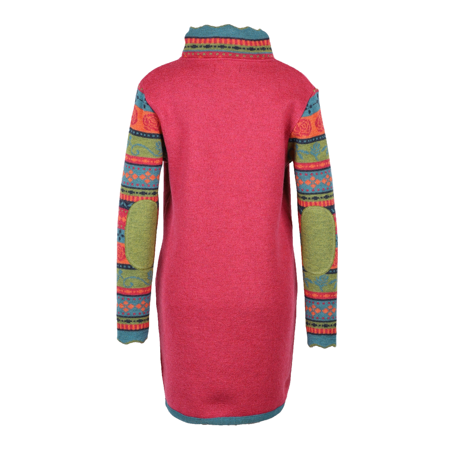 Strickmantel Rosalia türkis|bunt