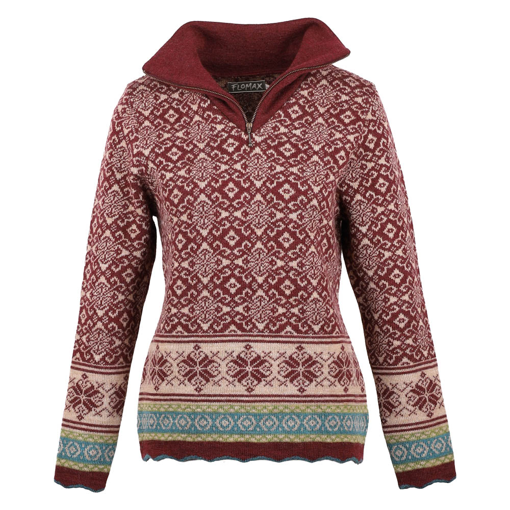 Troyer Rikka burgunder|camel