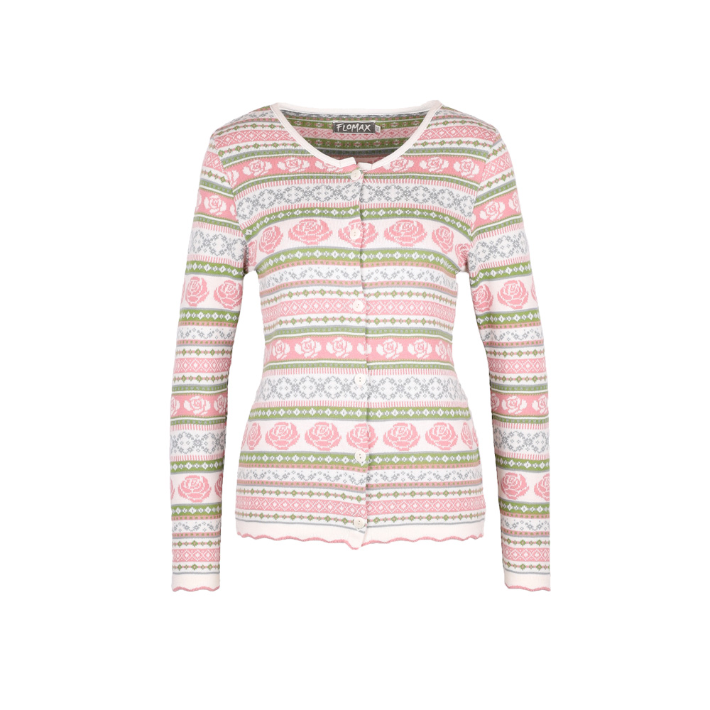 Strickjacke Solei natur|altrosa
