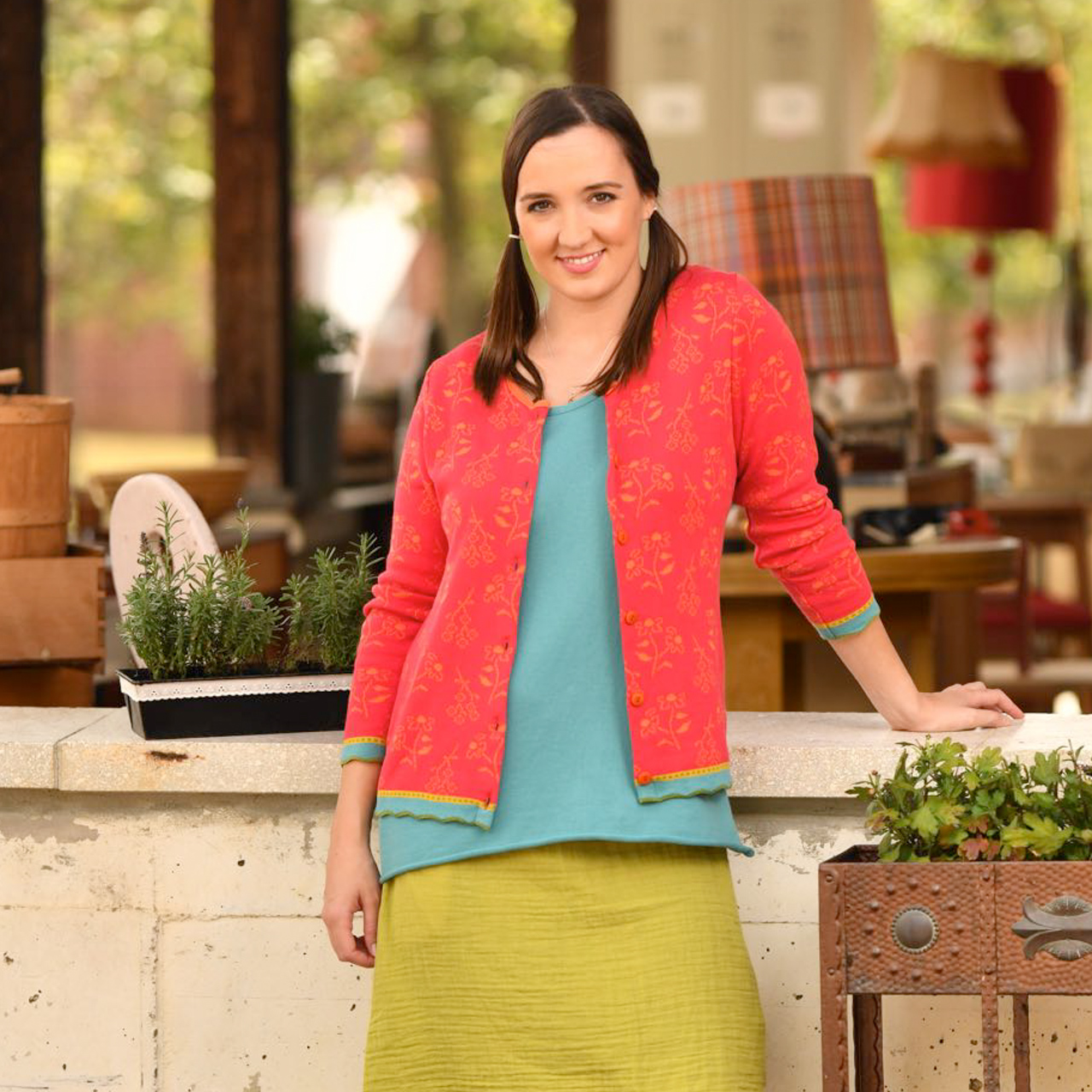 Strickjacke Mara hibiskus|mango 