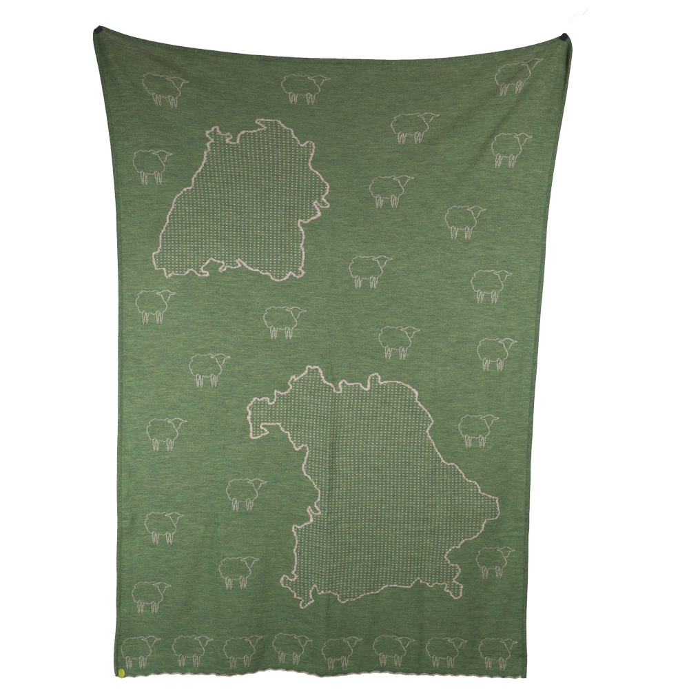 Decke Länder Locwool thymian|birke