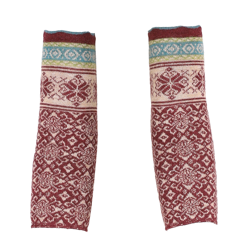 Beinstulpen Rikka burgunder|camel