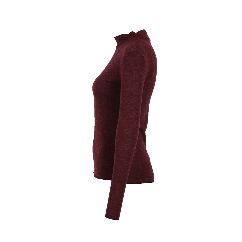 Rollkragen Shirt Jalfe | burgunder