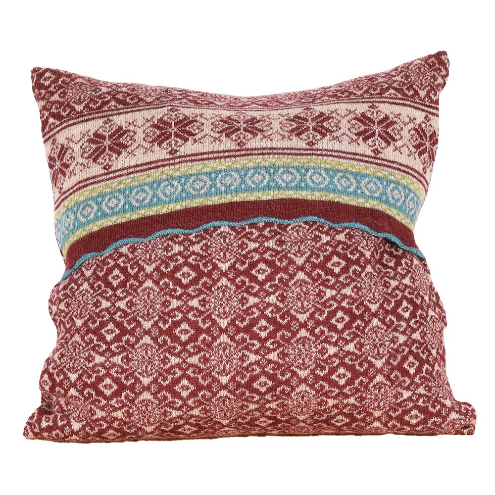 Kissenhülle Rikka burgunder|camel