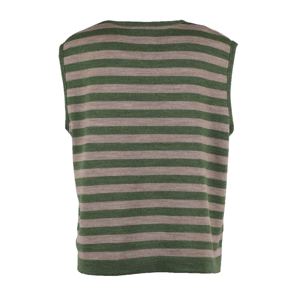 OS kurz Pullunder Streifen locwool | thymian/birke