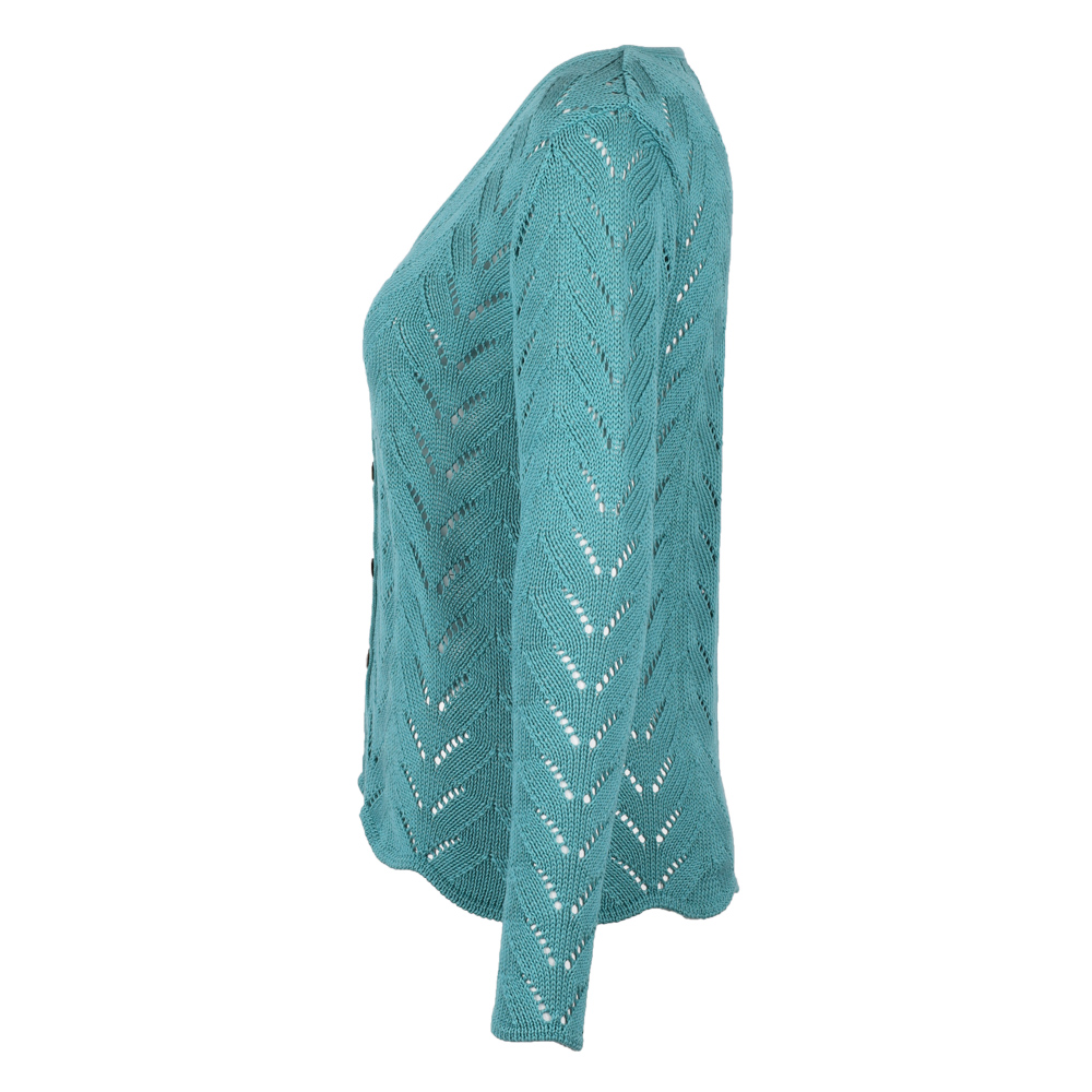 Strickjacke Fine | türkis