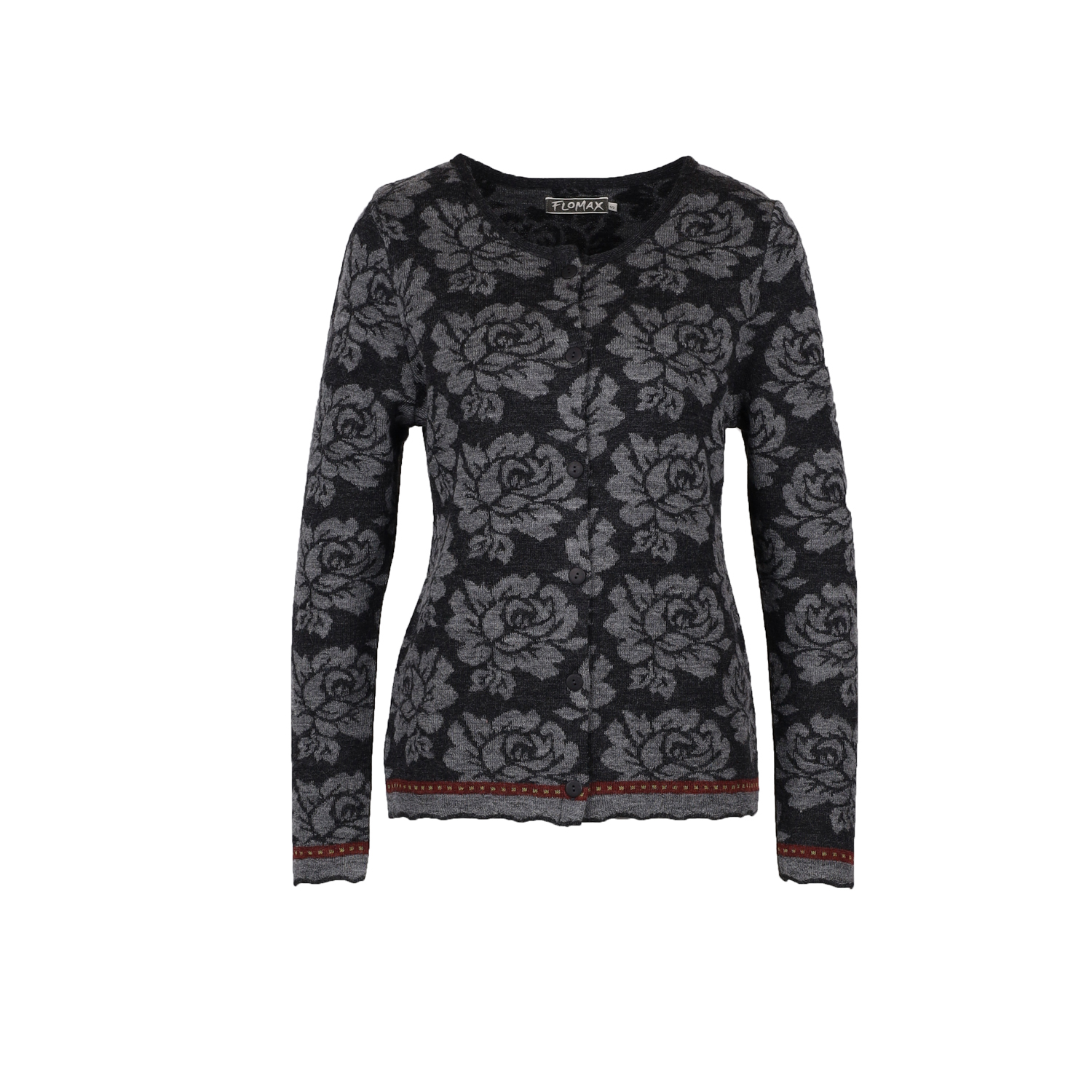 Strickjacke Mary gewitter|schiefer