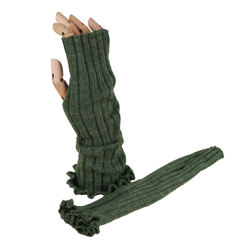 Armstulpen Rippe locwool | thymian mel.