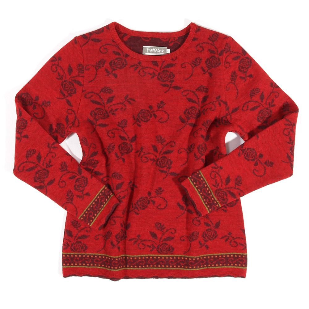 Pullover Bille mohnrot|burgunder