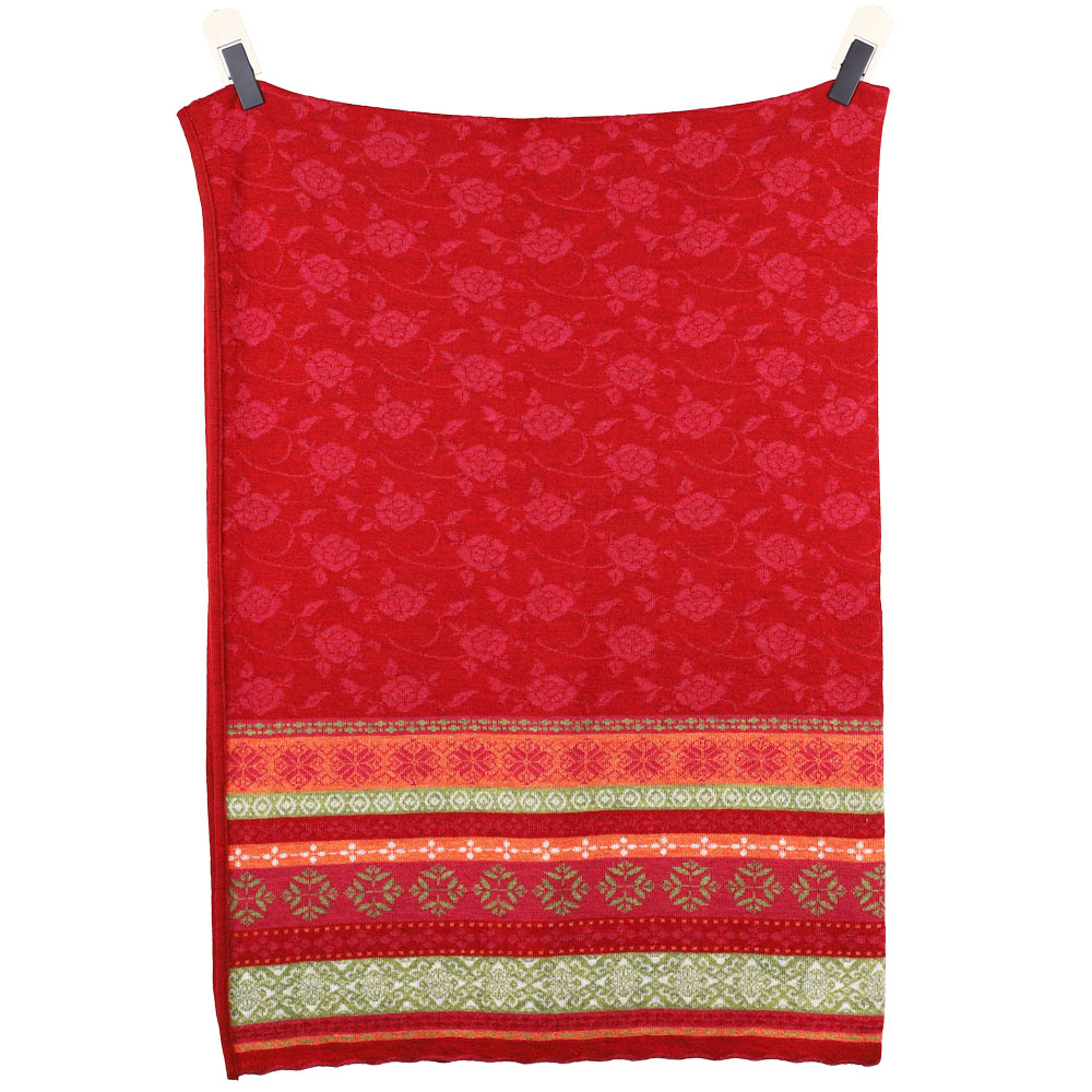 Decke Hedda mohnrot|himbeer