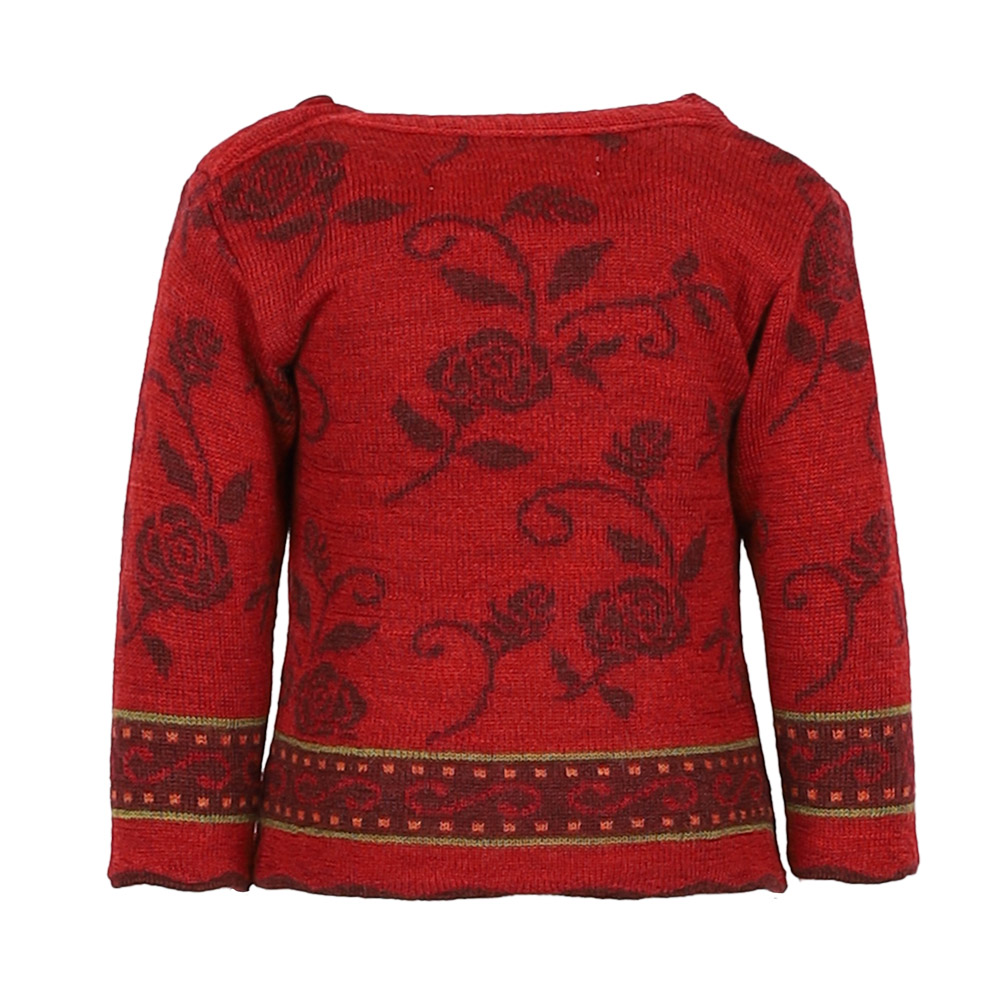 PullI Bille Baby mohnrot/burgunder