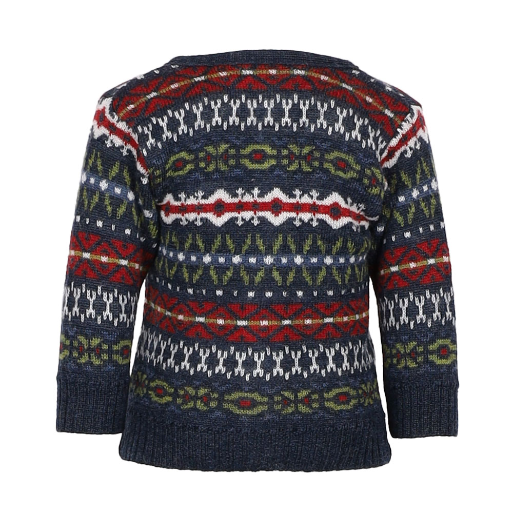 Strickjacke Tom Baby nachtblau/bunt