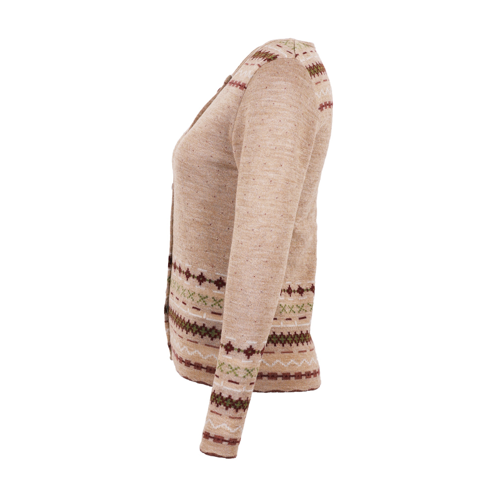 Strickjacke Liv camel|burgunder