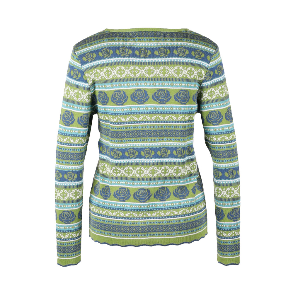 Strickjacke Solei pistazie|jeans