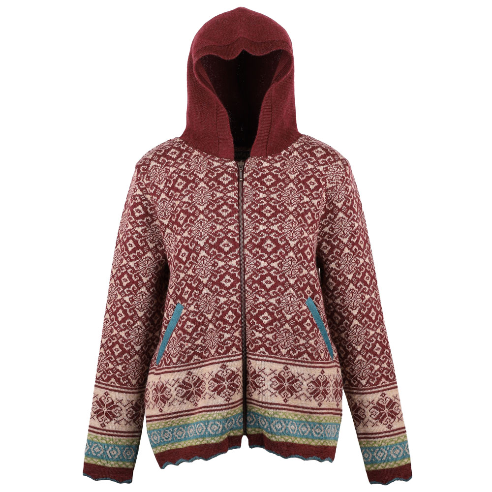 OS Kap. Jacke Rikka burgunder|camel