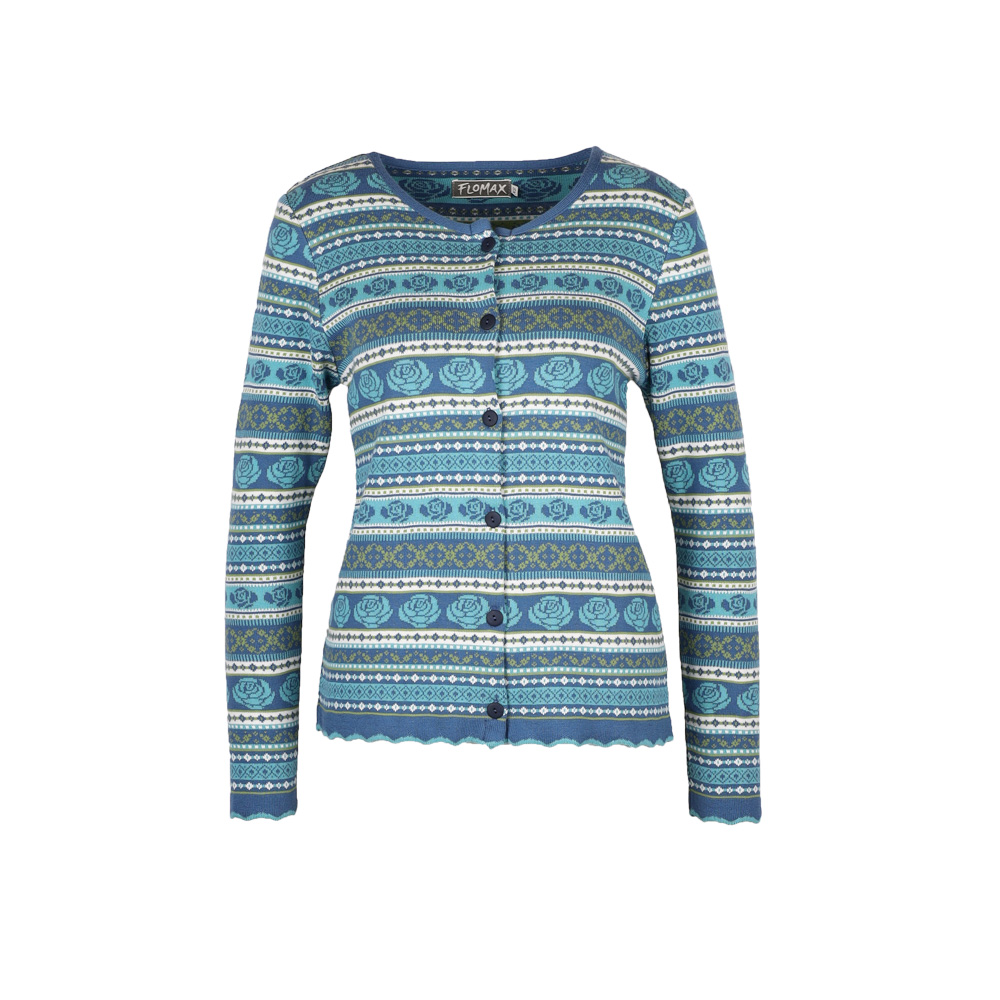 Strickjacke Solei jeans|türkis